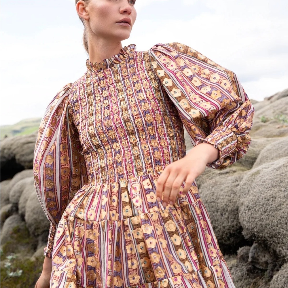 Oliphant Petal Smocked Dress - Picture 2 of 8